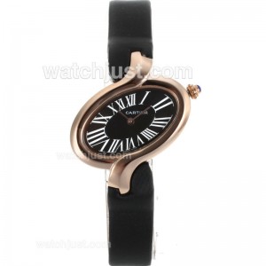 Replica Cartier Delices De Cartier Rose Gold Case Roman Markers