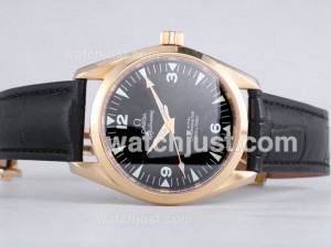 Replica Omega Railmaster Automatic Yellow Gold Case