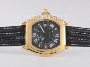 Replica Cartier Roadster Automatic Gold Case